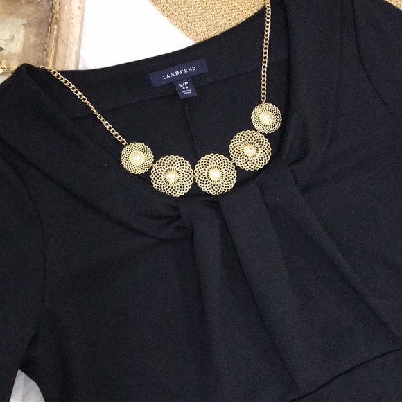 Lands End Black Knit Dress - Picture 5 of 13